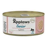 Applaws Gatto lattine Senior Tonno con Salmone in gelatina 24x70g Applaws Italia