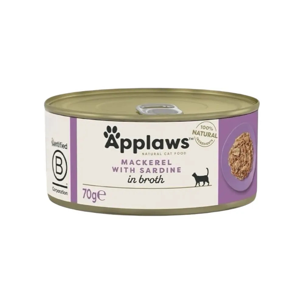 Applaws Gatto lattine Sgombro con Sardine in brodo Applaws Italia
