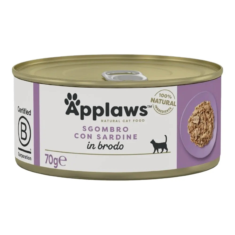 Applaws Gatto lattine Sgombro con Sardine in brodo Applaws Italia