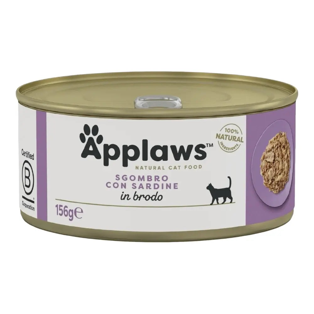 Applaws Gatto lattine Sgombro con Sardine in brodo Applaws Italia