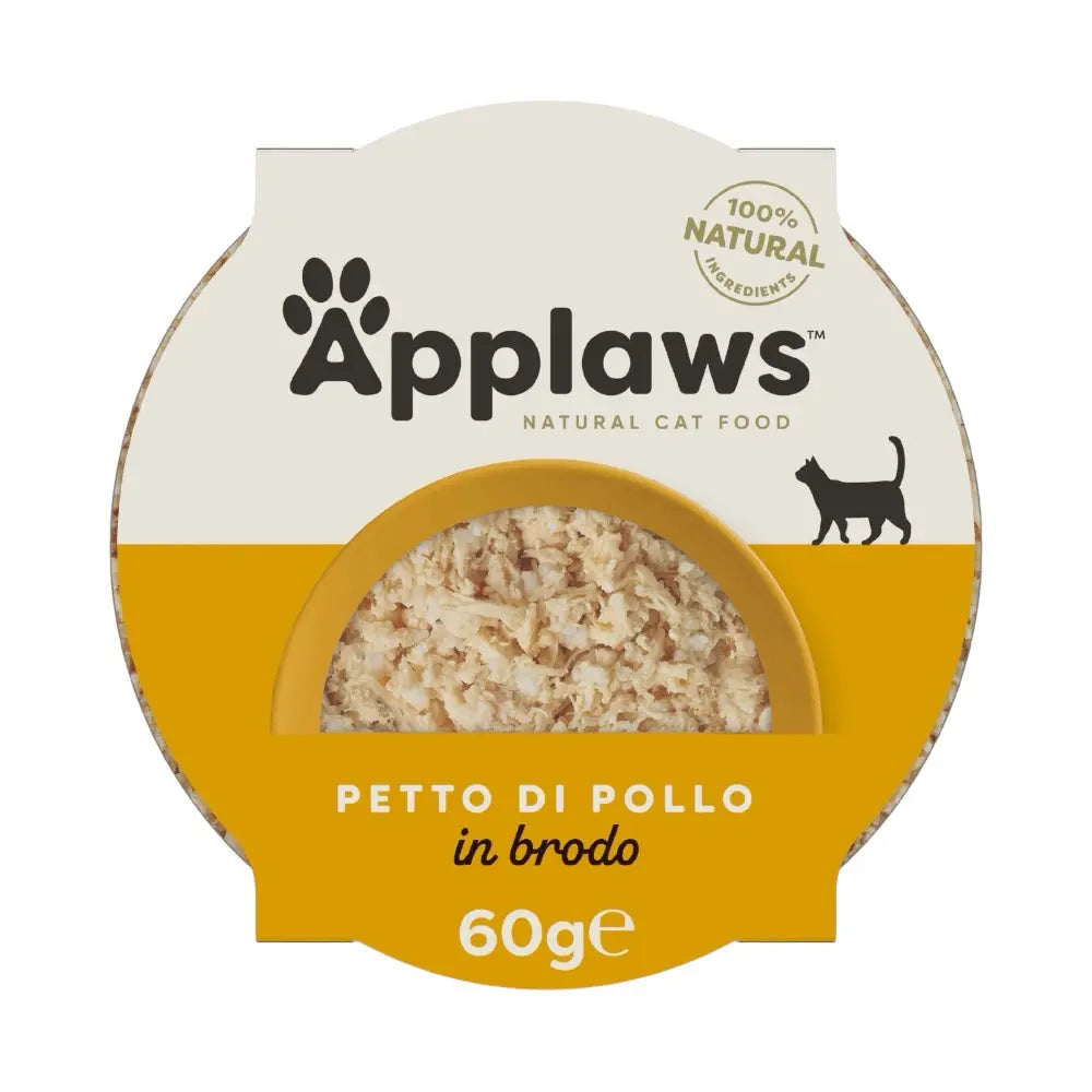 Applaws Gatto pot Petto di Pollo in brodo 10x60g Applaws Italia