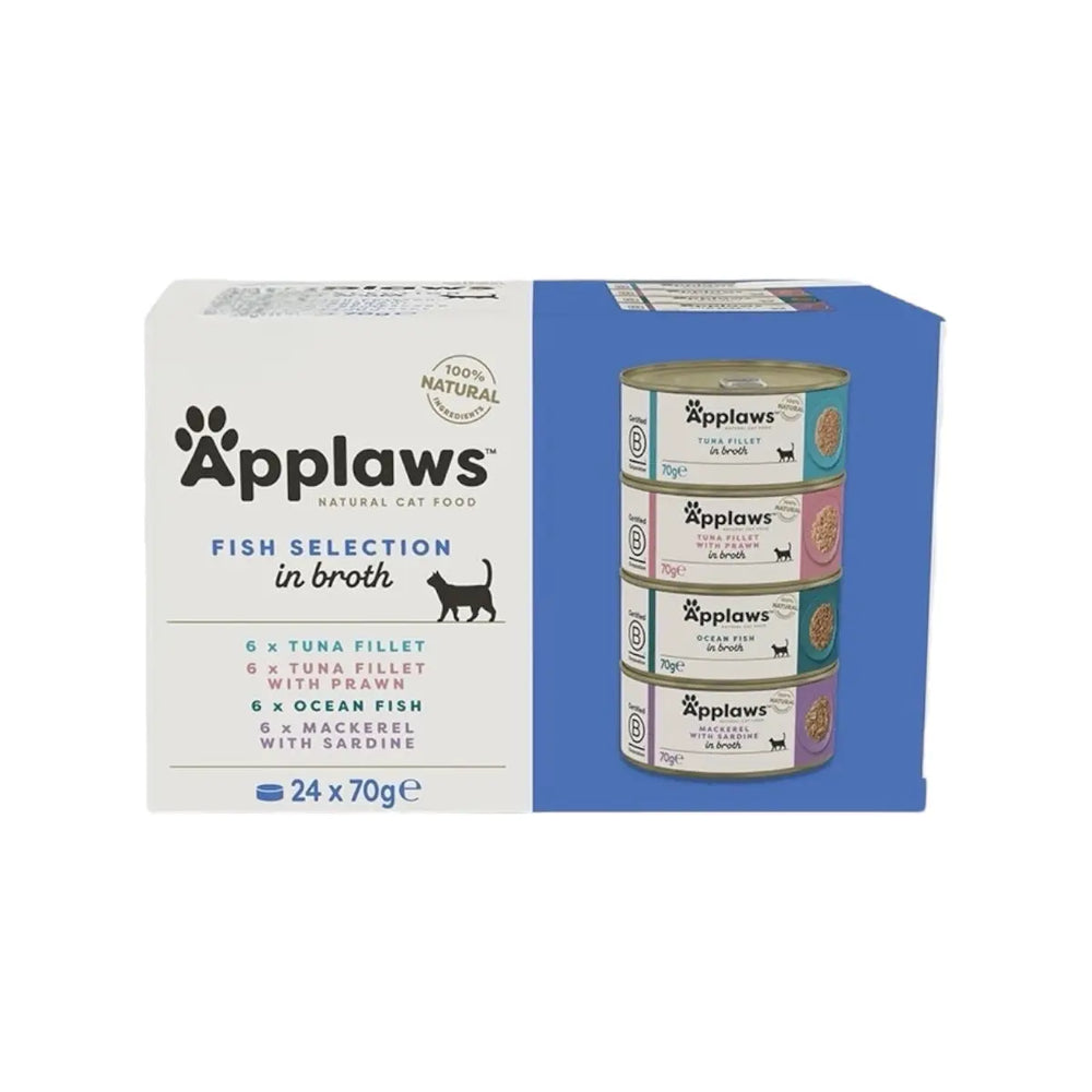 Applaws Multipack Selezione Pesce in Brodo 24 x 70 g Applaws