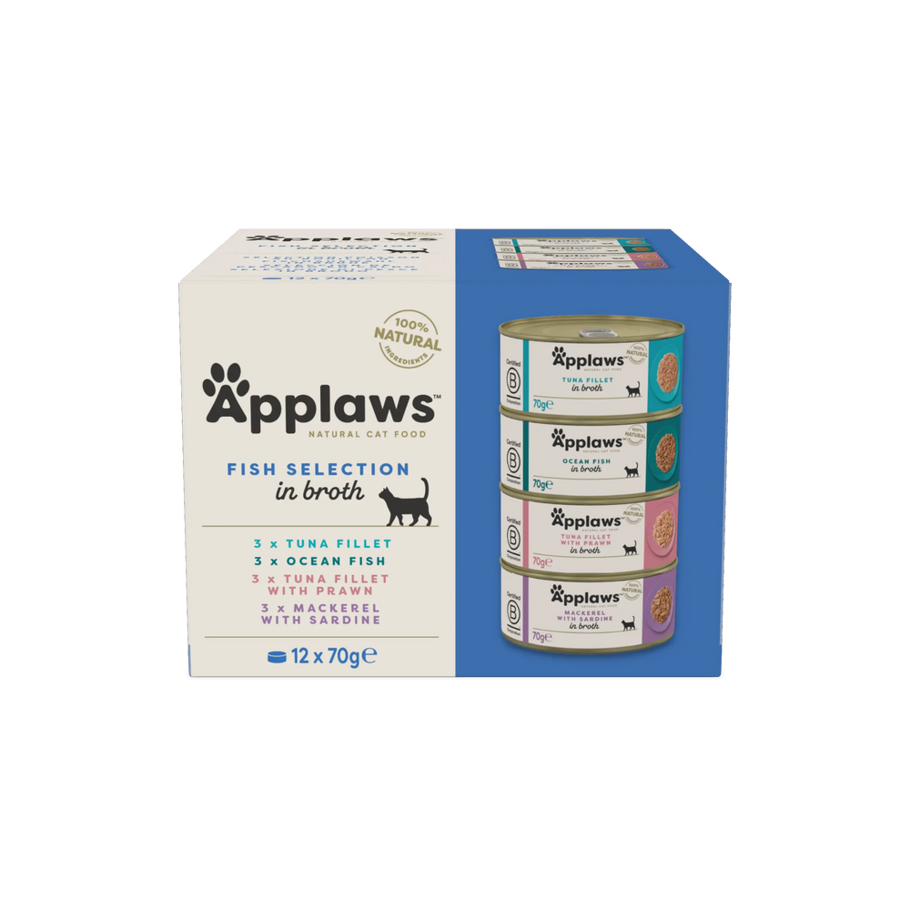 Applaws Selezione Pesce in brodo 12 x 70 g Applaws