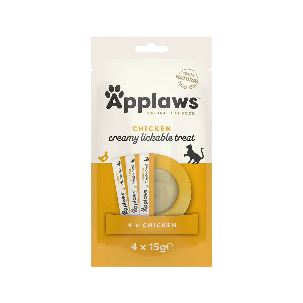 Applaws Treats da leccarsi i baffi cremosi al pollo 40x15g Applaws