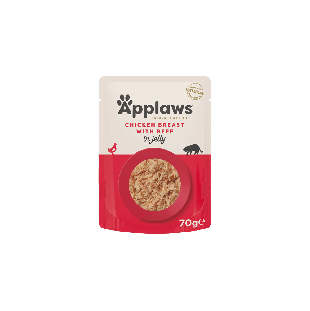 Applaws buste Petto di pollo con manzo in gelatina 16x70g Applaws