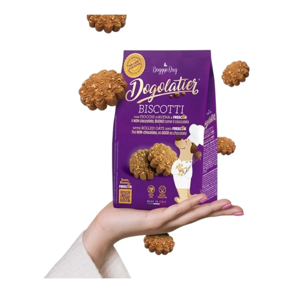 BISCOTTI CON FIOCCHI D'AVENA E FREECOA  180 G DoggyeBag