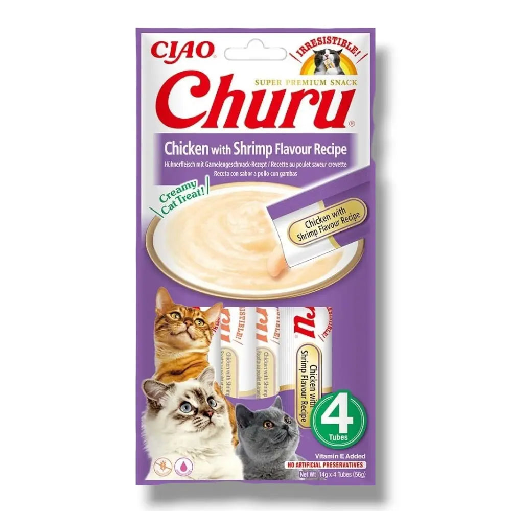 CHURU 4P RICETTA AL GUSTO POLLO CON GAMBERETTI Inaba