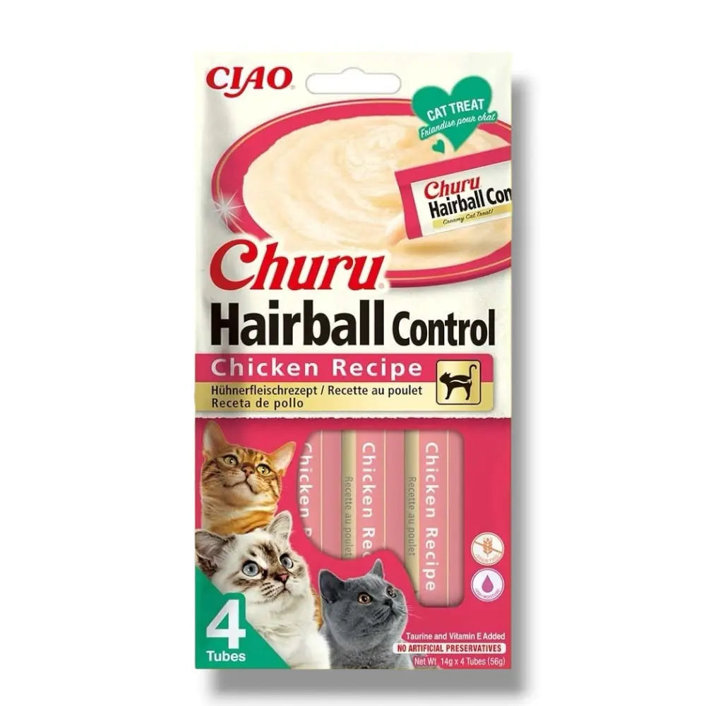 Churu Hairball Control 4P Ricetta al pollo Inaba