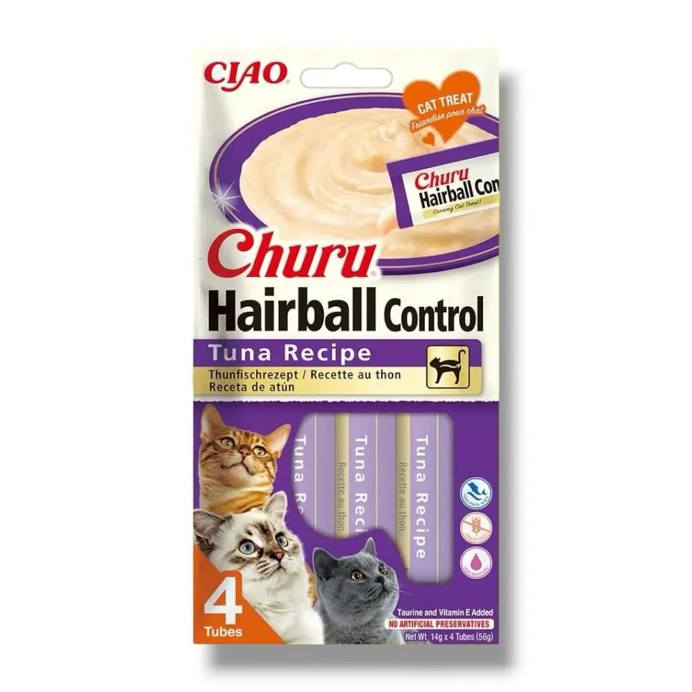 Churu Hairball Control 4P Ricetta al tonno Inaba