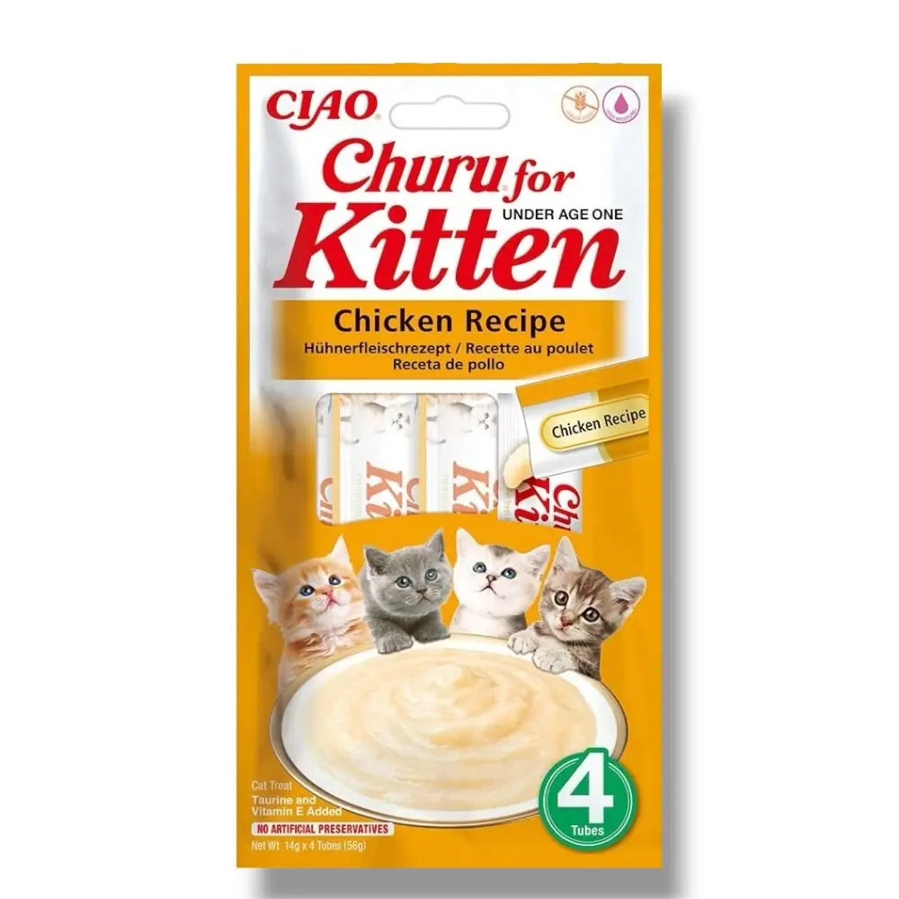 Churu for Kitten 4P Ricetta al pollo Inaba