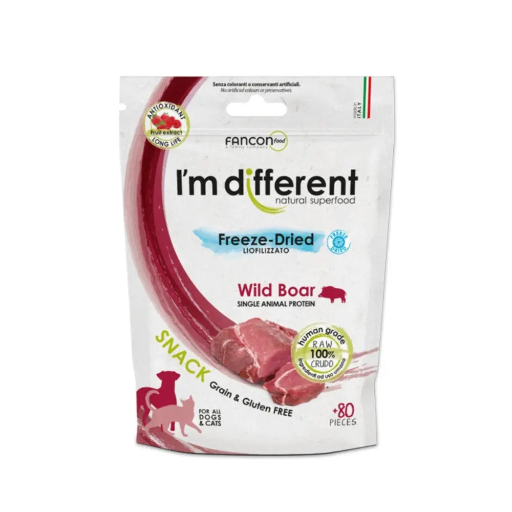 I'm Different freeze-dried wild boar snack