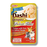 Dashi Delights Delicate Flakes Ricetta al pollo, tonno e salmone Inaba
