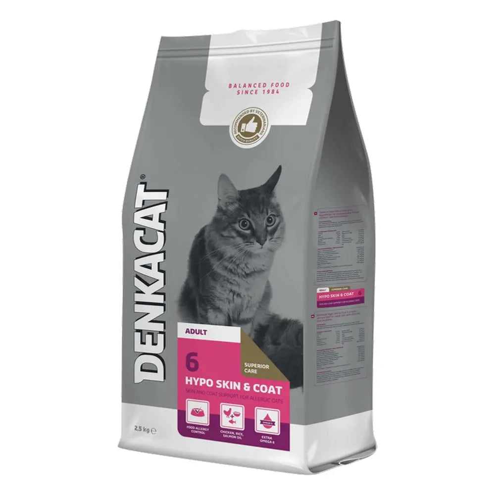 Denka Cat Hypo Skin & Coat, crocchette per gatti Denka