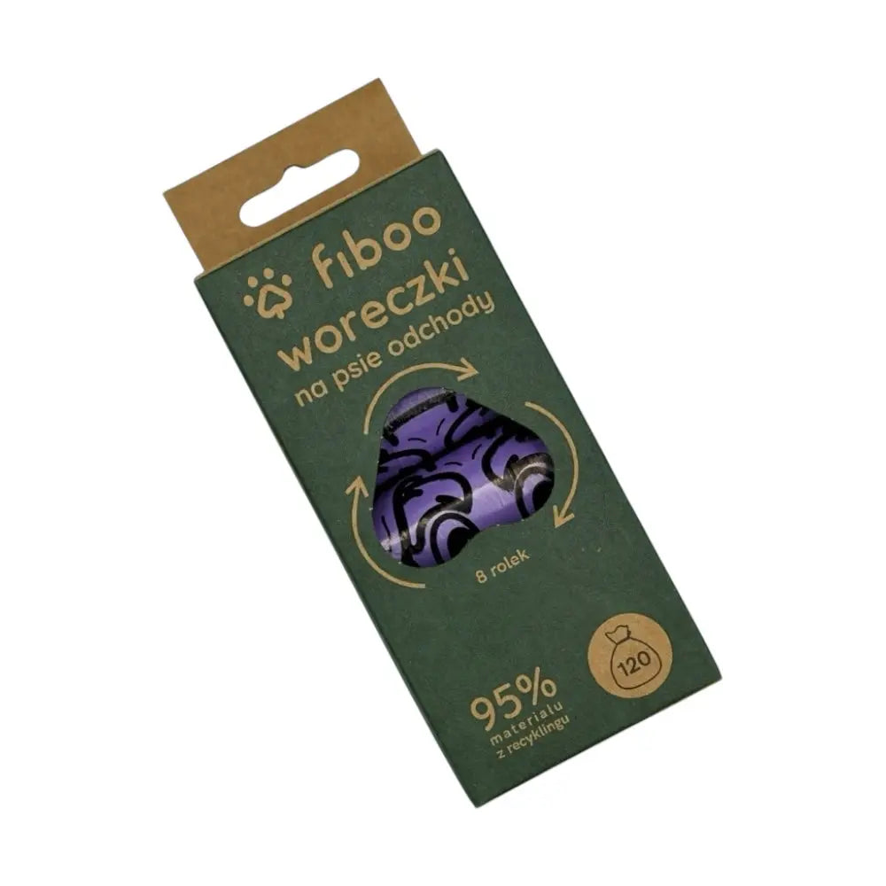 Dog poop bags - 15 pcs/roll - 8 PACK Fiboo