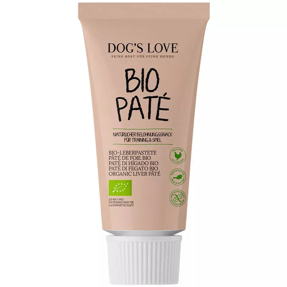 Dog's Love BIO Patè di fegato, 100% pollo biologico, alimento naturale per cani Dog's Love