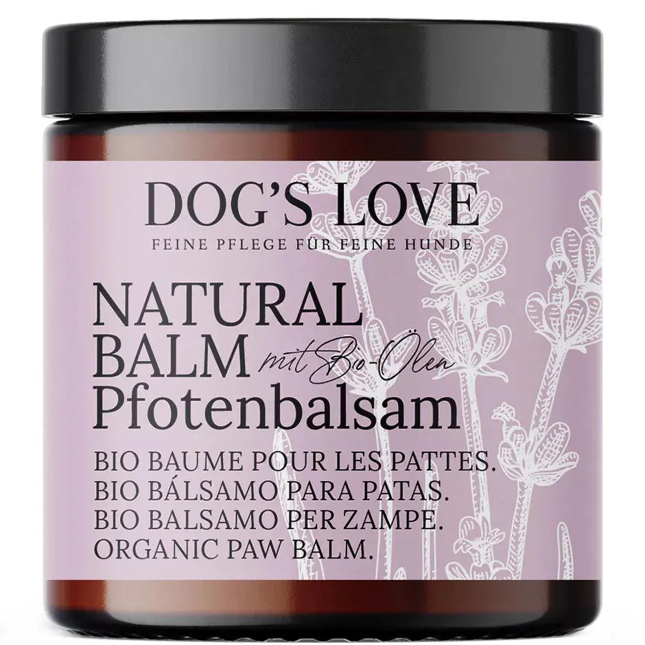 Dog's Love Natural Balm Balsamo per zampe, con oli biologici, alimento naturale per cani Dog's Love