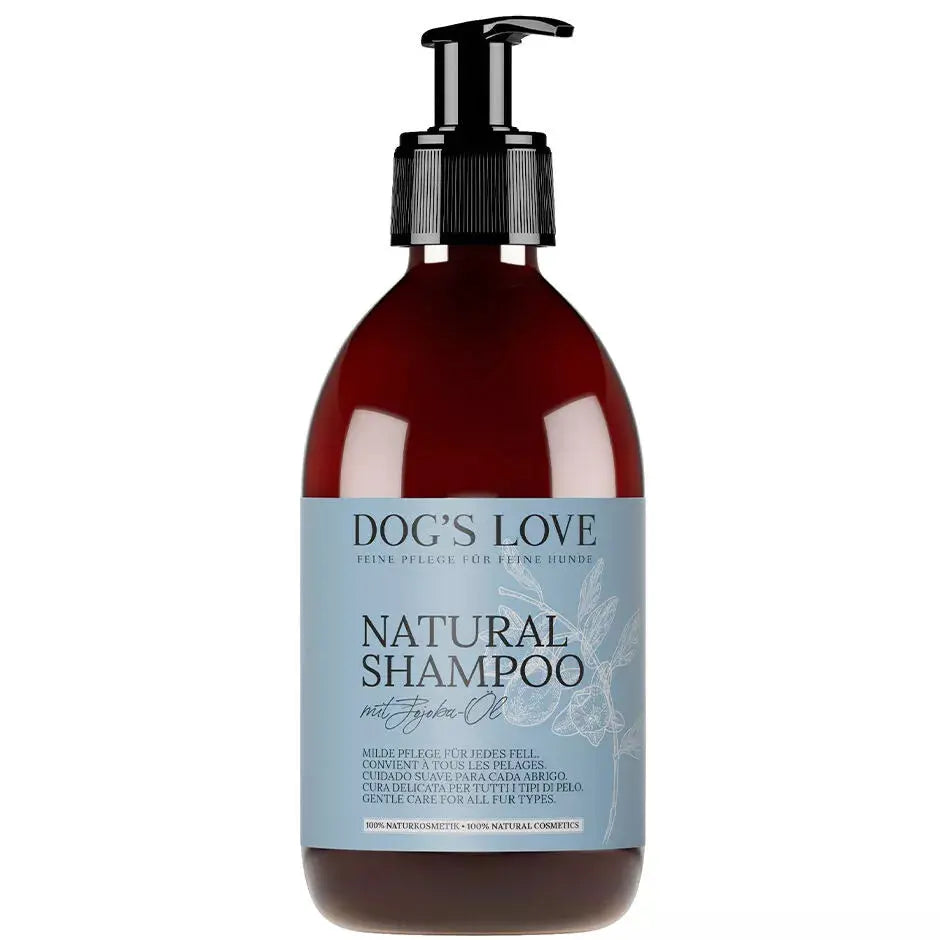Dog's Love Shampoo naturale, Cura delicata per ogni cappotto, alimento naturale per cani Dog's Love