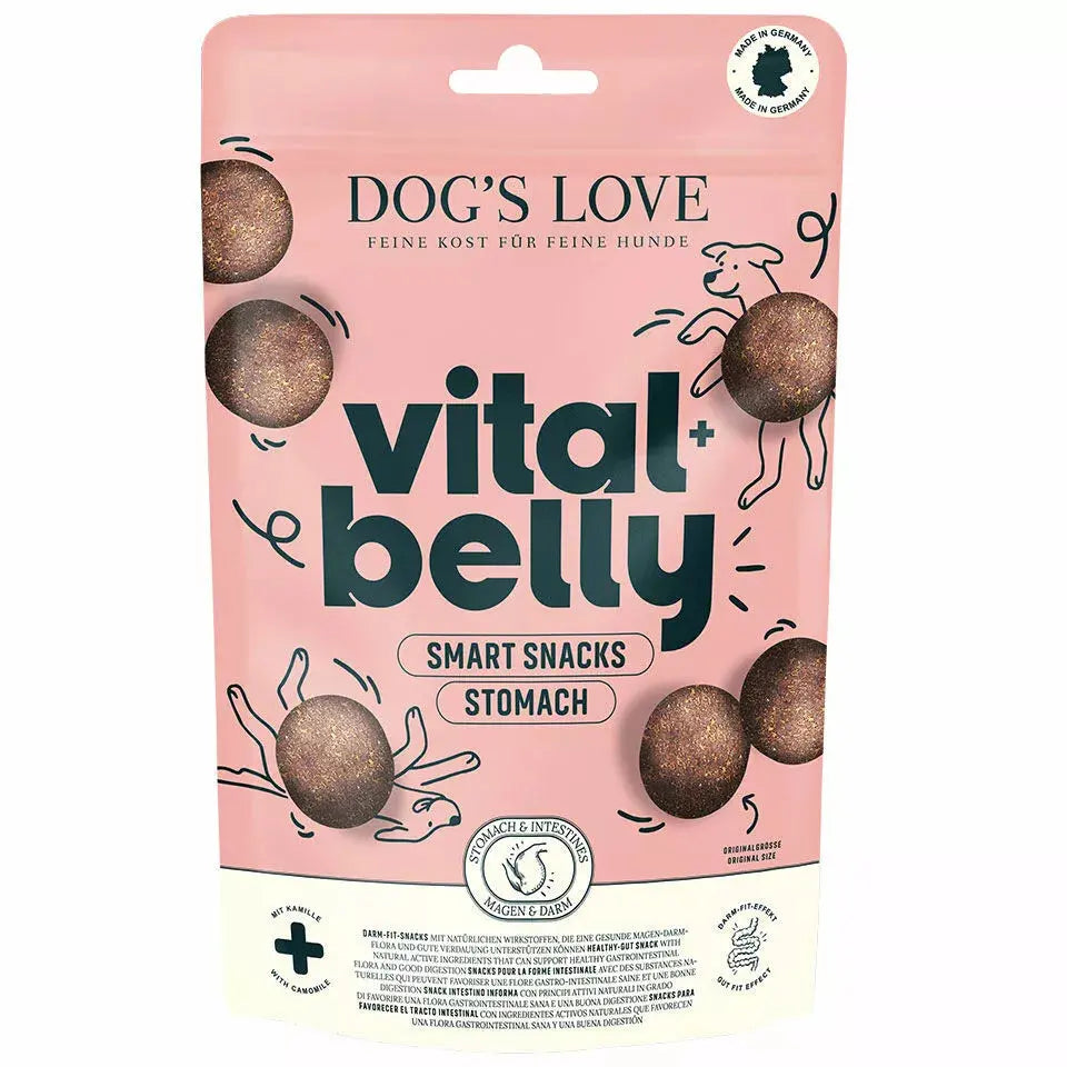 Dog's Love Vital+ Smart Snacks BELLY, Spuntini Gut-Fit, alimento naturale per cani Dog's Love