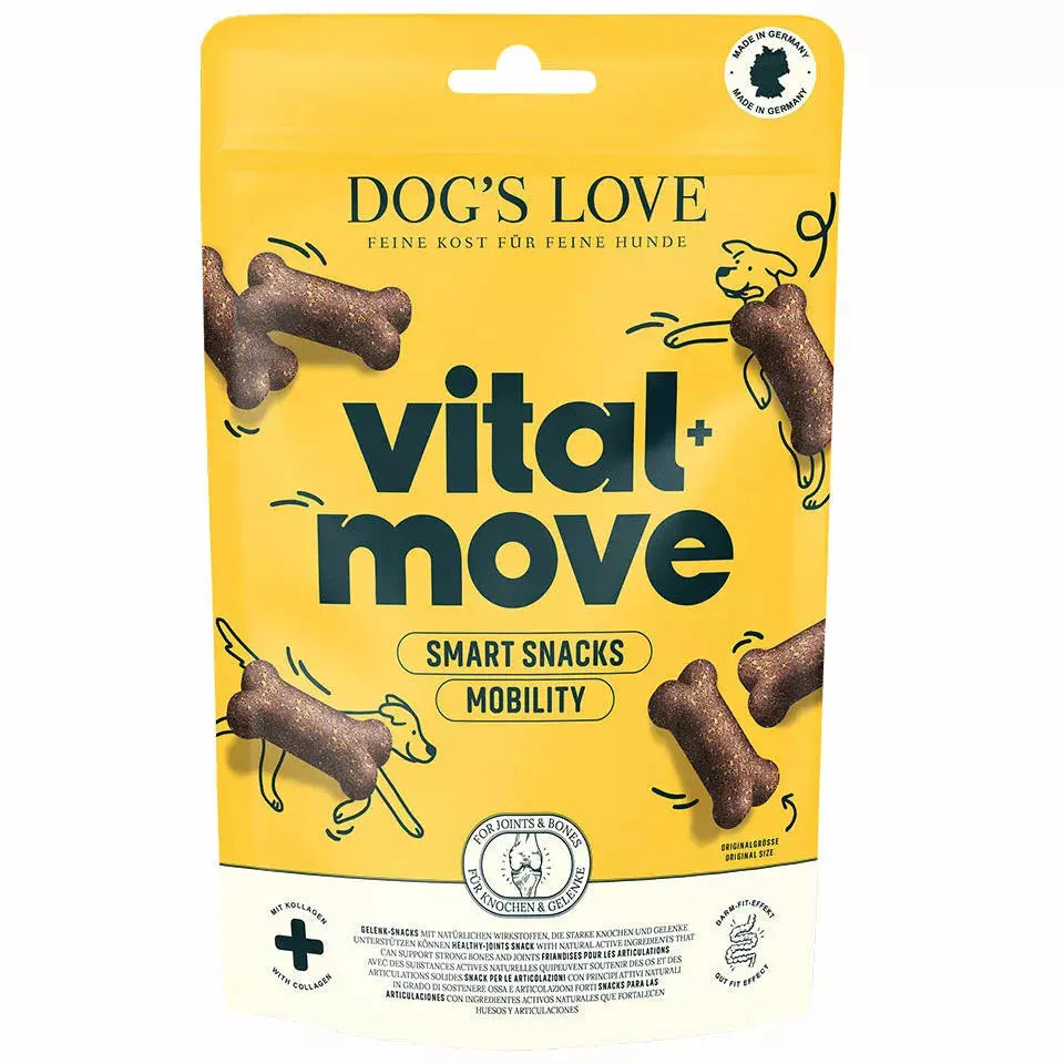 Dog's Love Vital+ Smart Snacks MOVE, Snack per la salute delle articolazioni, alimento naturale per cani Dog's Love