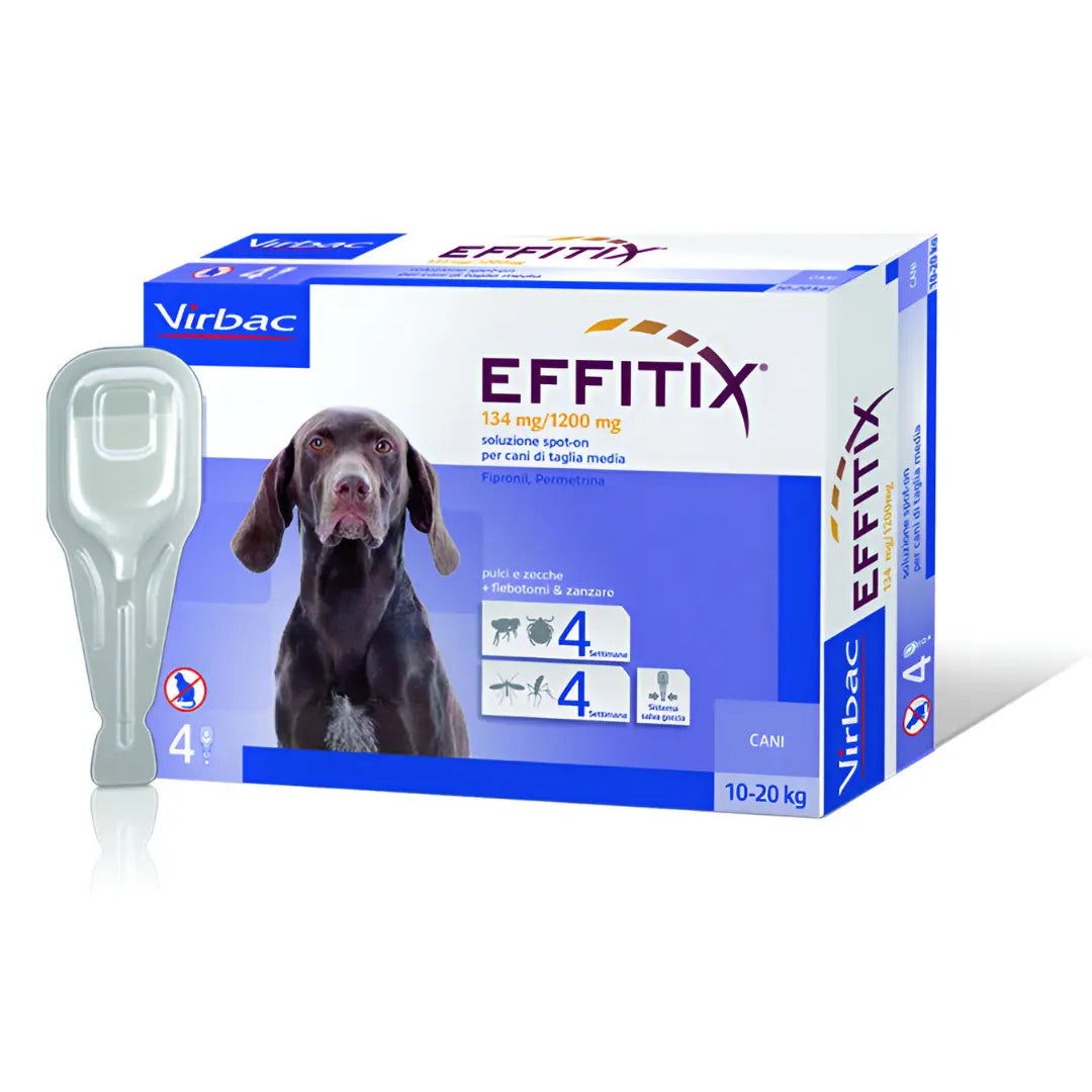 Effitix cane medium 10-20 kg 4 pipette Virbac