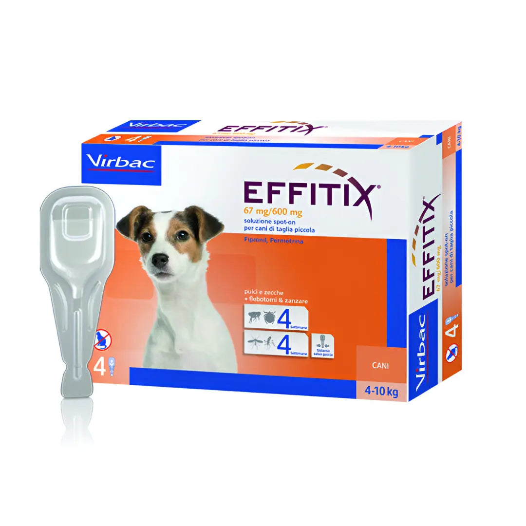 Effitix cane small 4-10 kg 4 pipette Virbac