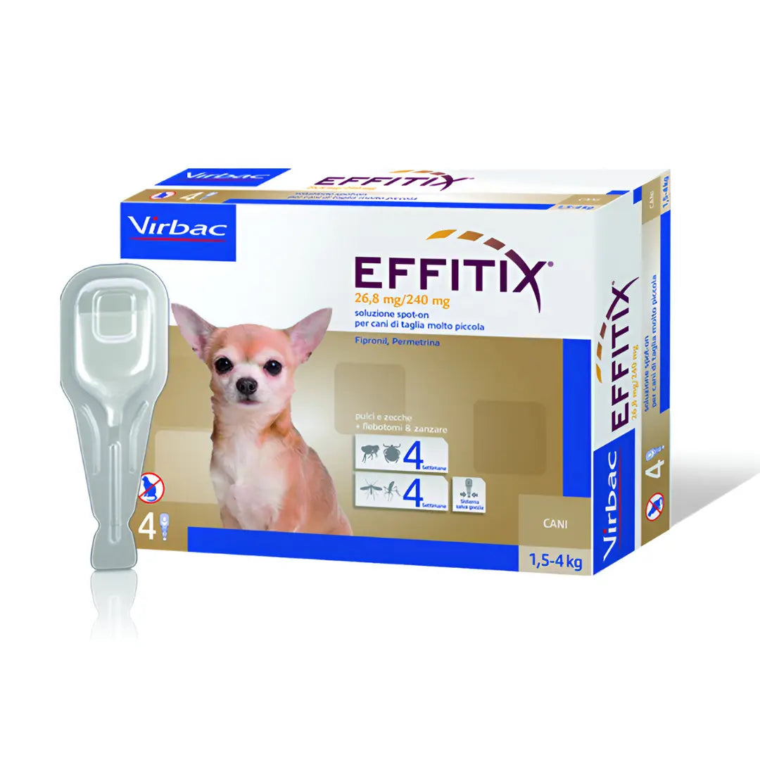 Effitix cane toy 1,5-4 kg 4 pipette Virbac