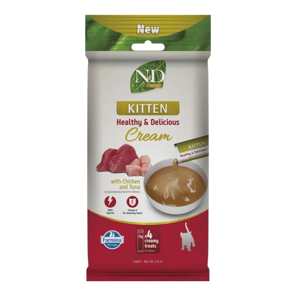 Farmina N&D Prime Cat Cream Pollo e tonno Kitten 60 gr Farmina