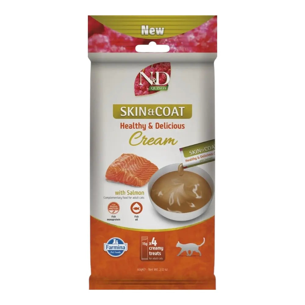 Farmina N&D Quinoa Cat Skin & Coat Cream Salmone Adult 60 gr Farmina