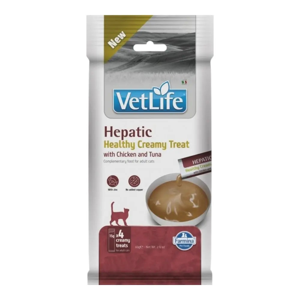 Farmina Vet life Hepatic Cat Cream Pollo e Tonno 60 gr Farmina