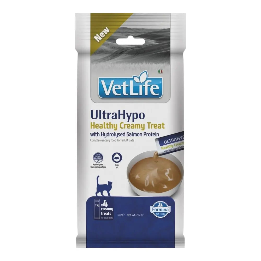 Farmina Vet life Ultrahypo Cat Cream Proteine idrolizzate di salmone 60 gr Farmina