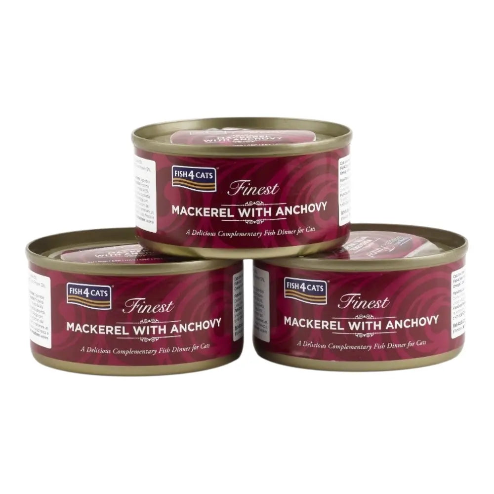 Fish4Cats Finest Mackerel With Anchovy 70g x 10 FISH4PET