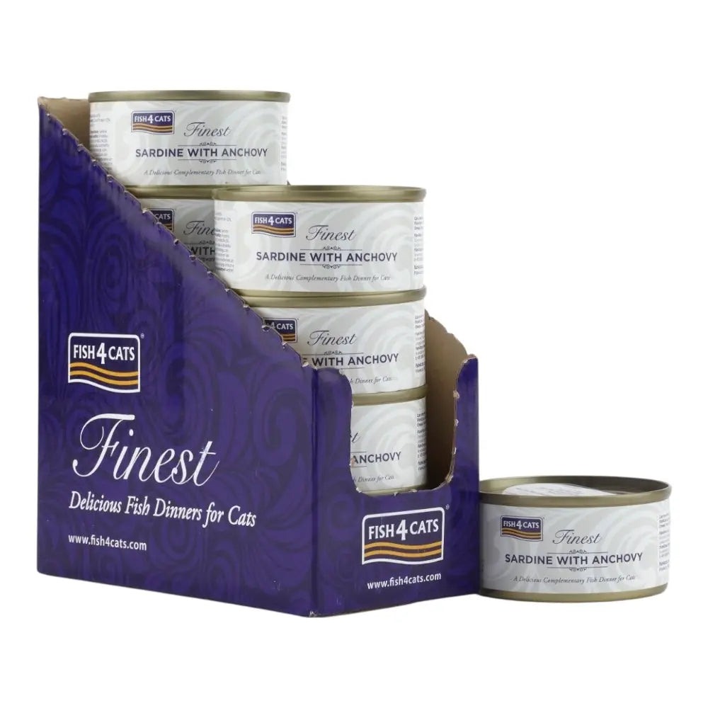 Fish4Cats Finest Sardine With Anchovy 70g x 10 FISH4PET