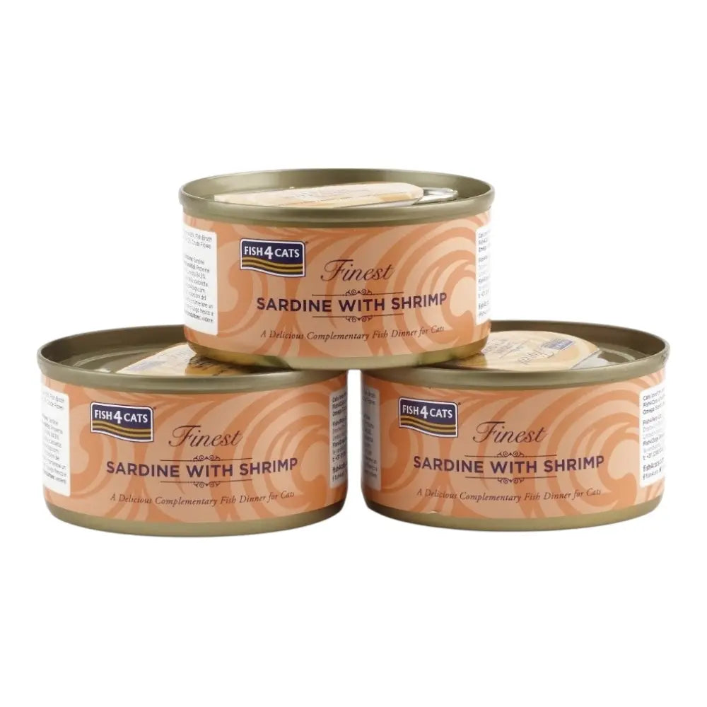Fish4Cats Finest Sardine With Shrimp 70g x 10 FISH4PET