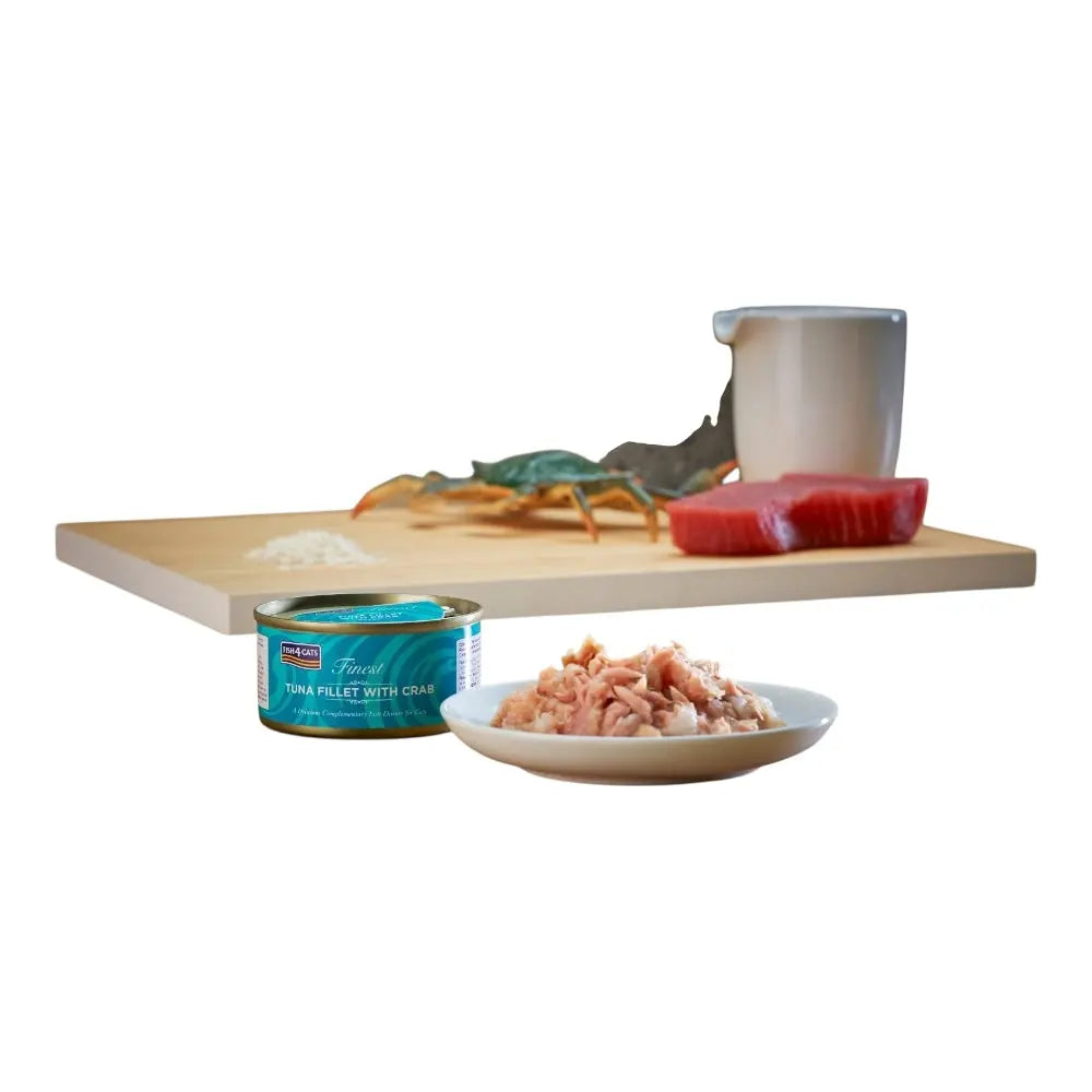 Fish4Cats Finest Tuna Fillet With Crab 70g x 10 FISH4PET