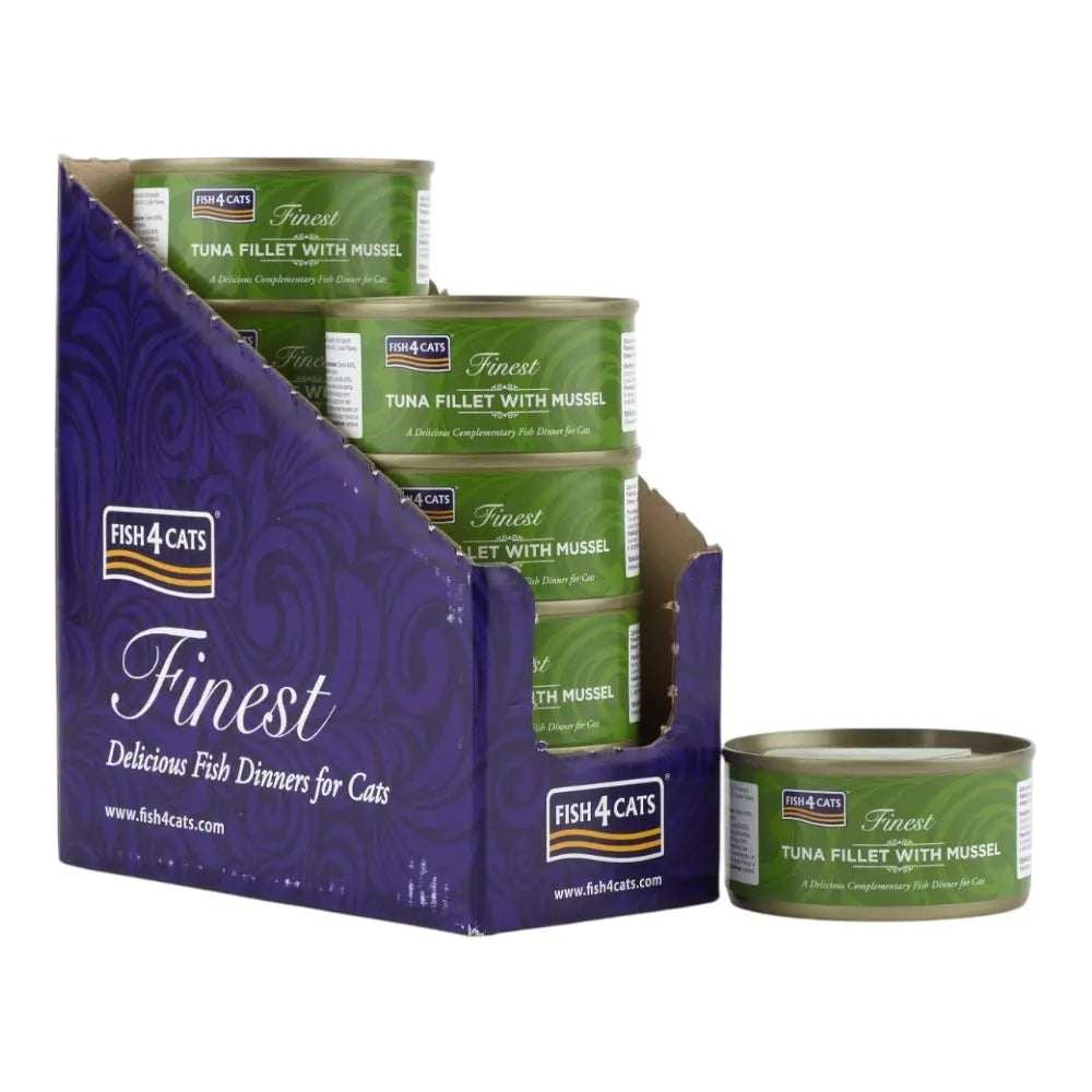 Fish4Cats Finest Tuna Fillet With Mussel 70g Respet