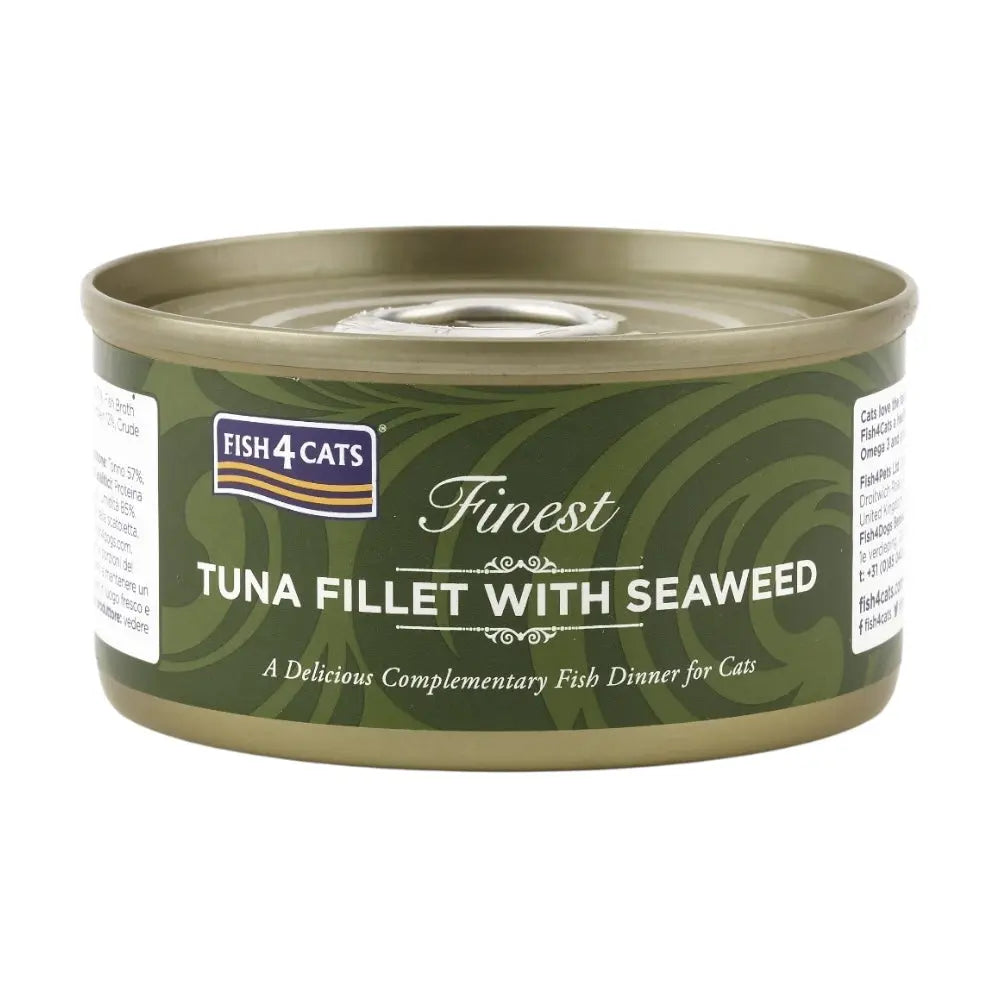 Fish4Cats Finest Tuna Fillet With Seaweed 70g x 10 FISH4PET