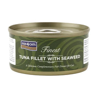 Fish4Cats Finest Tuna Fillet With Seaweed 70g x 10 FISH4PET