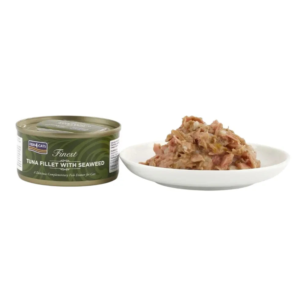 Fish4Cats Finest Tuna Fillet With Seaweed 70g x 10 FISH4PET