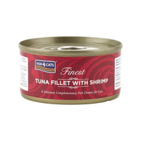 Fish4Cats Finest Tuna Fillet With Shrimp 70g x 10 FISH4PET
