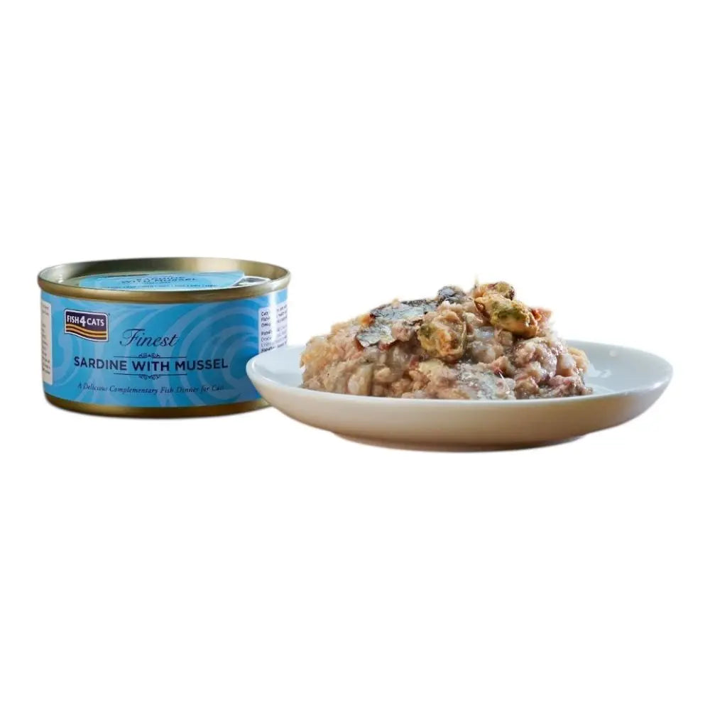 Fish4Cats® – Filetto pregiato di Sardine con cozze 10x70g Fish4Cats