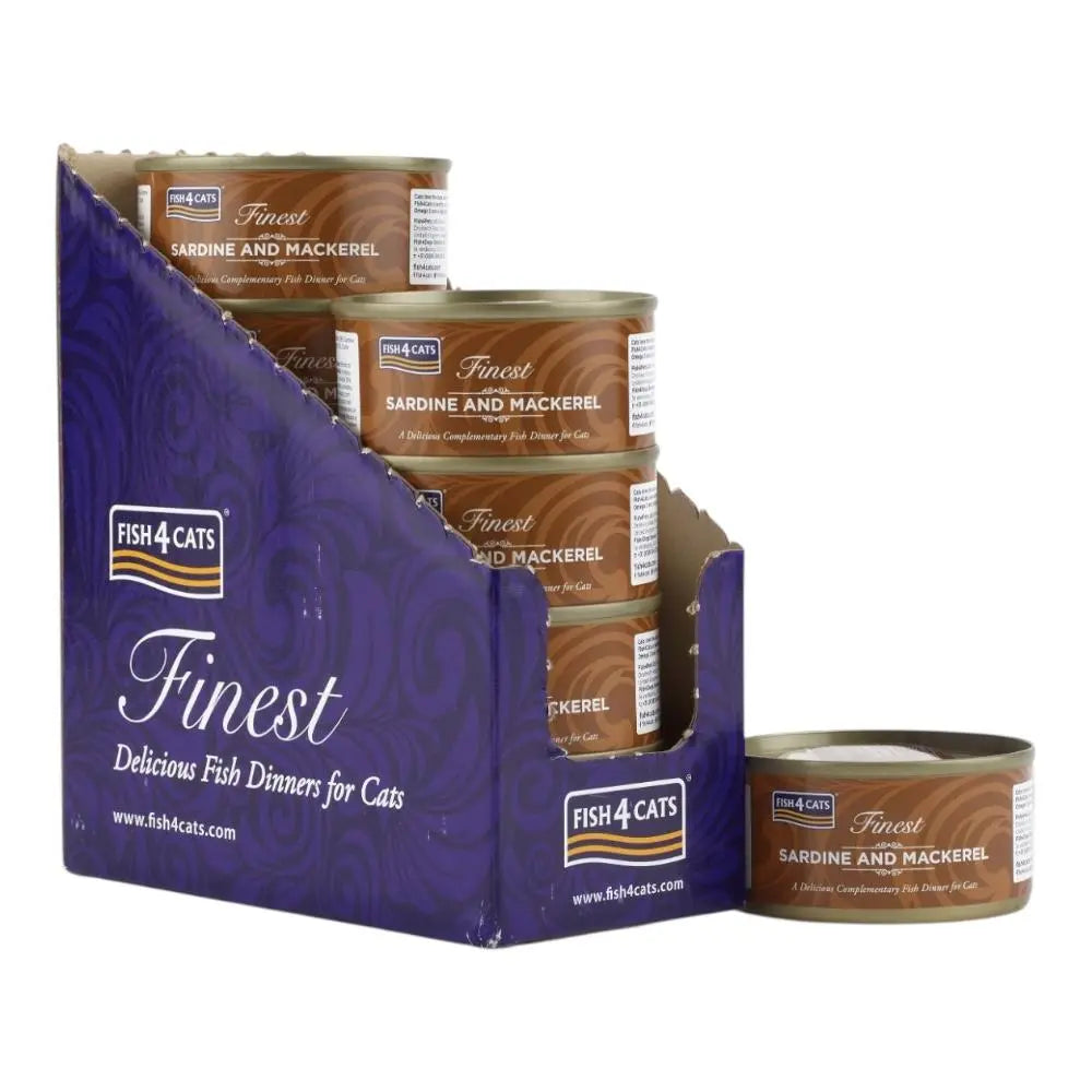 Fish4Cats® – Filetto pregiato di Sardine e sgombro 10x70g Fish4Cats