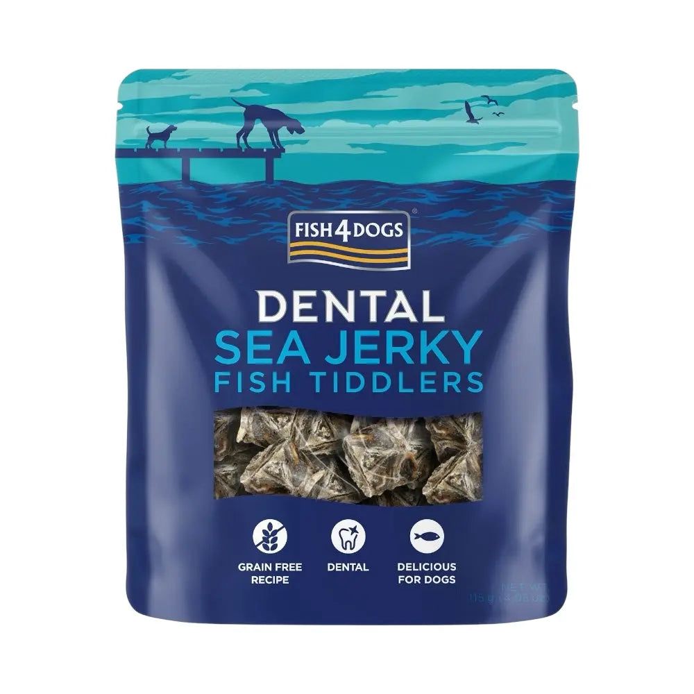 Fish4Dogs Dental Sea Jerky Fish Tiddlers 115g FISH4PET