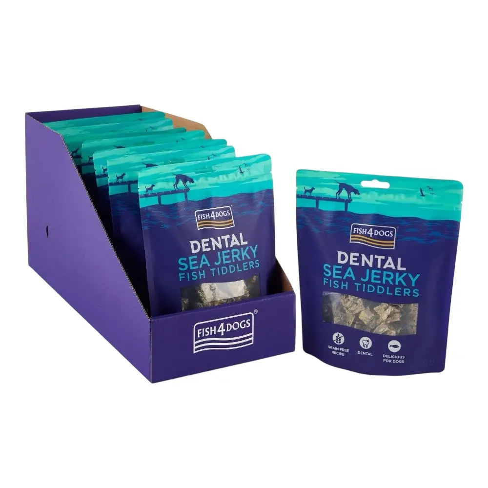Fish4Dogs Dental Sea Jerky Fish Tiddlers 115g FISH4PET