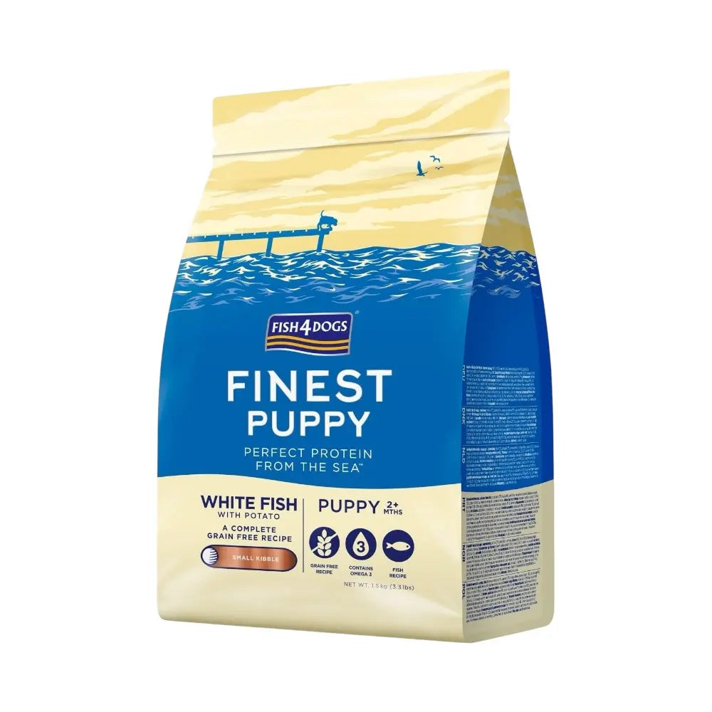 Fish4Dogs Finest Puppy White Fish With Potato (Small Kibble) FISH4PET