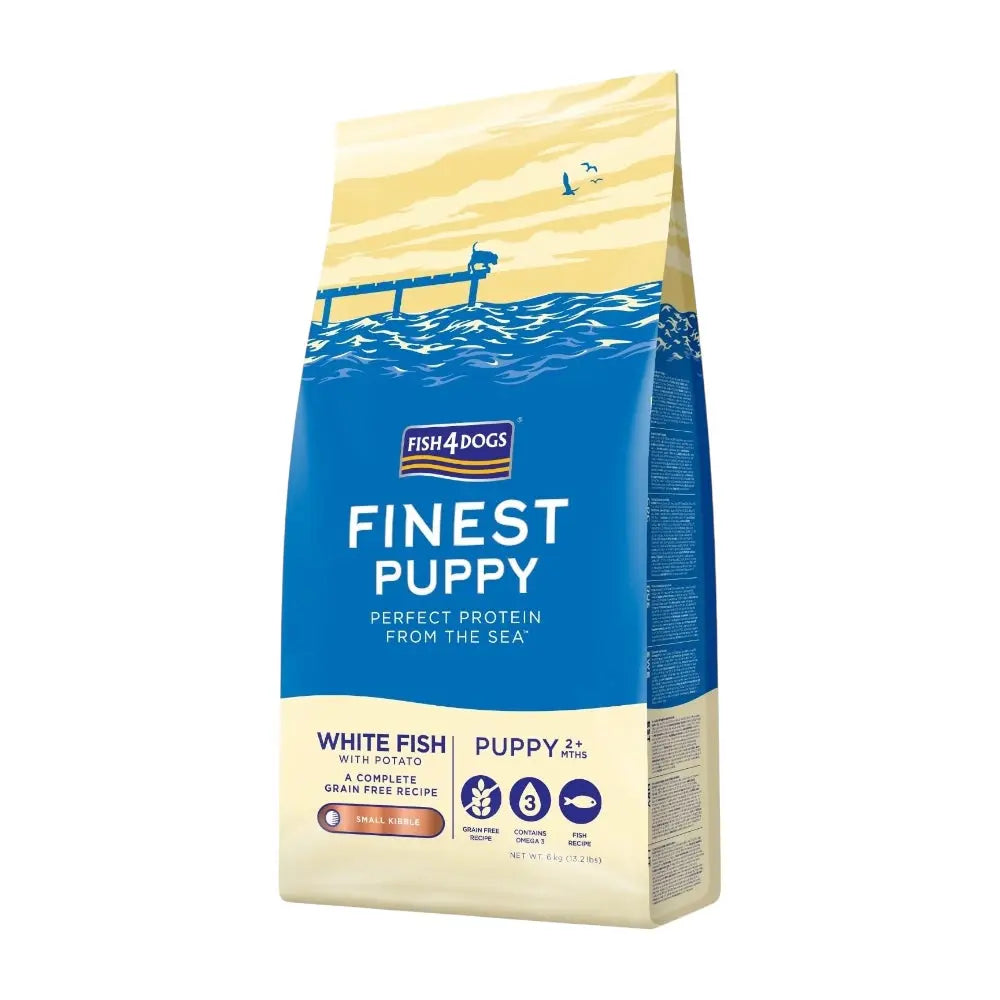 Fish4Dogs Finest Puppy White Fish With Potato (Small Kibble) FISH4PET
