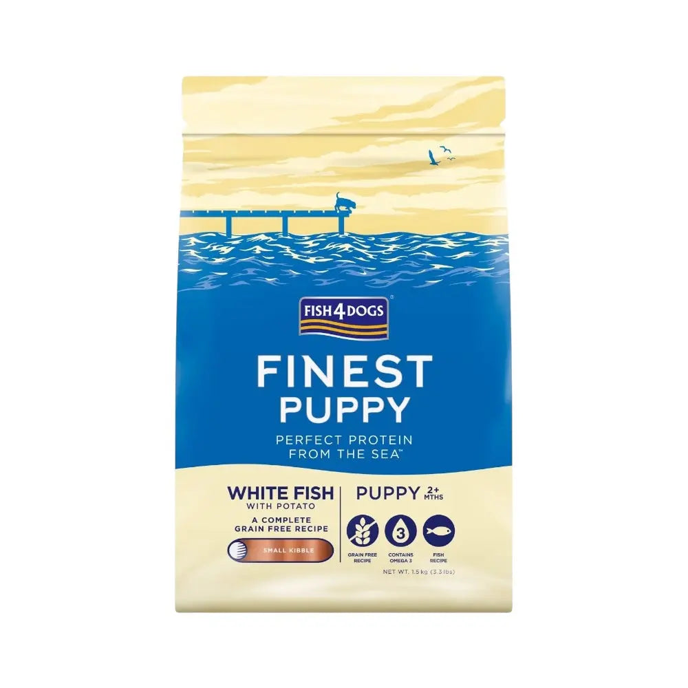 Fish4Dogs Finest Puppy White Fish With Potato (Small Kibble) FISH4PET