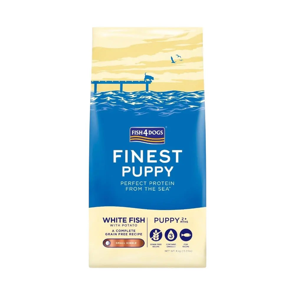Fish4Dogs Finest Puppy White Fish With Potato (Small Kibble) FISH4PET
