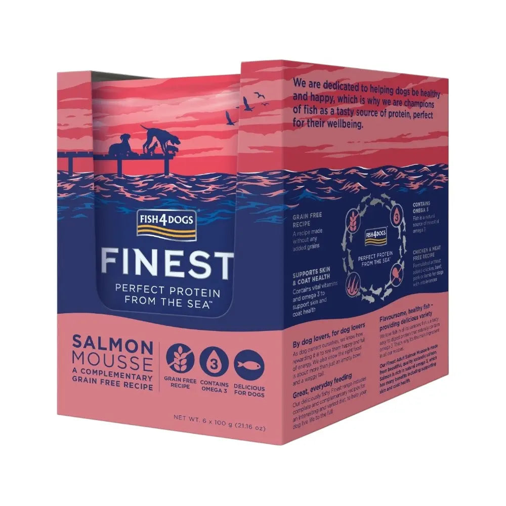 Fish4Dogs Finest Salmon Mousse 100g x 20 FISH4PET
