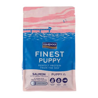 Fish4Dogs Finest Salmon Puppy Large Kibble Fish4Dogs