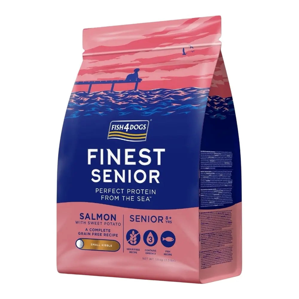 Fish4Dogs Finest Senior Salmon with Sweet Potato (Small Kibble) FISH4PET